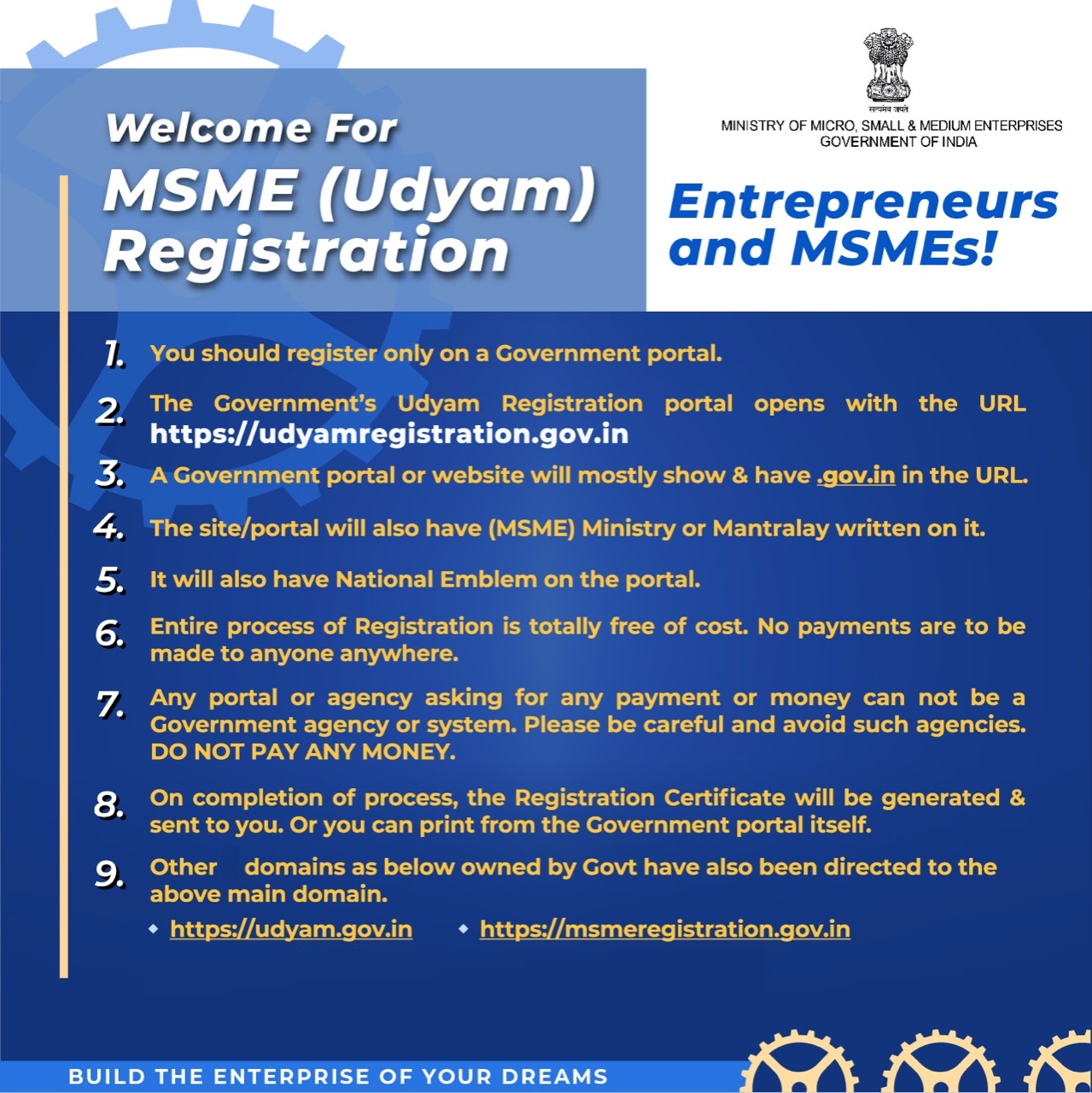 MSME UDYAM REGISTRATION DETAIL